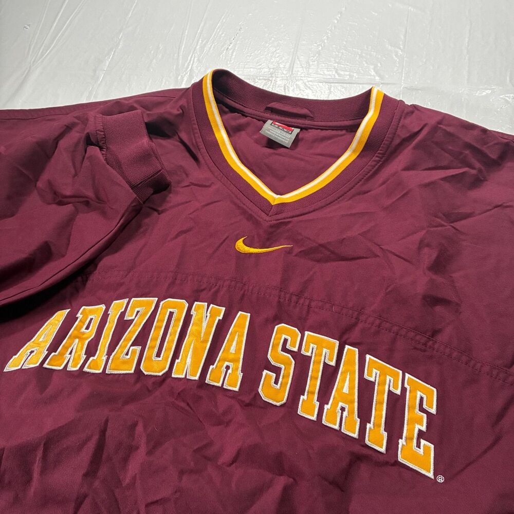 Arizona State Sun Devils Nike Team Center Swoosh Pullover Windbreaker Jacket XXL